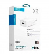 Ttec Speedcharger Şarj Cihazı+Kablosu (2Scs01, Micro Usb 2.1A Hızlı Şarj Adaptörü) thumbnail 2