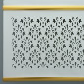 Lazer Kesim Stor Perde - Gold Lama Detaylı  Beyaz 240x260 cm - 5