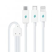 Ttec Trio Şarj Kablosu Micro USB Ligthining Type-C - 2DK7521 - 1