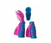 Hair Clips Hair Roller Silikon Bigudi 12 Li 7x3 cm Renkli thumbnail 2