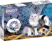 Enjoy Puzzle 1000 Parça Kaptan Kedi Yavrusu Puzzle thumbnail 1