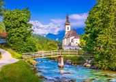 Enjoy 1000 Parça Ramsau'daki Küçük Kilise Puzzle (Almanya) thumbnail 2