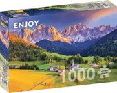 Enjoy Puzzle 1000 Parça - İtalya Dolomit Dağlarında Kilise thumbnail 1