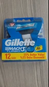 Gillette Mach3 Turbo Yedek Erkek Tıraş Bıçağı 12'Li 3014298111 - 1