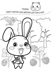 Koloni Çocuk Mutlu Ayıcık Tatil Çıkartma ve Boyama Kitabı Odaklanma - Boya Yapıştır - 2
