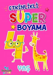 Sancak Çocuk Okul Öncesi Etkinlikli Süper Boyama 4+ Yaş - 1