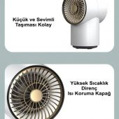 Mini Taşınabilir Elektrikli ısıtıcı Ev Ofis Isıtma Fanı Düşük Gürültü Sıcak Hava Üfleyici TE88287 - 4