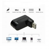 3 Port 180 Dirsek Usb Hub Çoğaltıcı Çoklayıcı Usb 2.0 Çoklama - 7