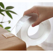 Nano Yıkanabilir Çift Taraflı Şeffaf Jel Bant 300 x 2 Cm Süper Güçlü - 4