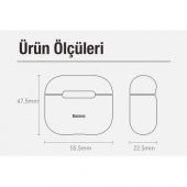 Polham Baseus Ultra İnce Airpods 3 (2021) Kılıfı Parmak İzi Bırakmaz Şarj Girişli Airpods 3 Kılıf - 6