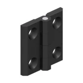 Metal Yaprak Menteşe Mat Siyah 40 x 40 mm thumbnail 4