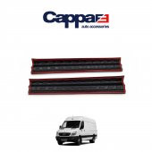 CAPPAFE Mercedes Sprinter W906 Kapı Eşiği Koruma (ABS) Mat Siyah 2 Parça 2006-2014 - 1