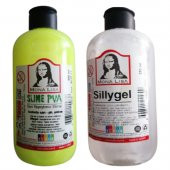 Monalisa Slime Fosforlu Sarı (slaym) Sıvı Yapıştırıcı 250ml + Pva 250ml - 1
