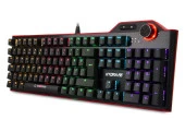 Rampage Hydra R6 Full Color RGB LED Gaming Pro RED Switch Aluminy - 5
