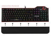 Rampage Hydra R6 Full Color RGB LED Gaming Pro BLUE Switch Alminy - 6