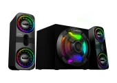 Rampage Rms-311 Shard 2+1 80W Siyah Usb,Fm,Bluetooth,Hmdı,Optica Rgb Işıklı Speaker - 3