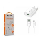 S-Link SL-EC10M 1100MA Ev ŞARJ+2A Micro USB Kablolu Şarj Adaptör Seti thumbnail 2