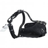 Doggie Uzun Burun Koruma Ağızlık XLarge Siyah 2x60-65 cm - 1