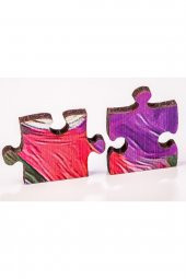 King Of Puzzle Kelebekler Ve Bahar Ahşap Puzzle 1000 Parça - 3