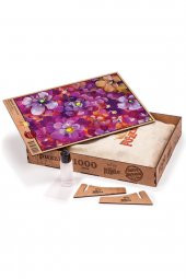 Mor Menekşeler Sürpriz Parçalı Ahşap Puzzle 1000 Parça - 2