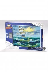 King Of Puzzle Yelkenli Ve Deniz Ahşap Puzzle 500 Parça (mz02-d) - 1