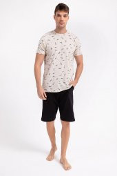 Arnetta Dolphins Bej Erkek Bermuda Takım - 1