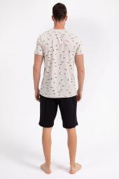 Arnetta Dolphins Bej Erkek Bermuda Takım - 5