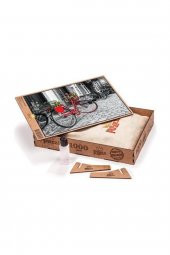 King Of Puzzle Kırmızı Bisiklet Ahşap Puzzle 1000 Parça (TT03M) - 1