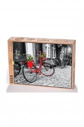 King Of Puzzle Kırmızı Bisiklet Ahşap Puzzle 1000 Parça (TT03M) - 2