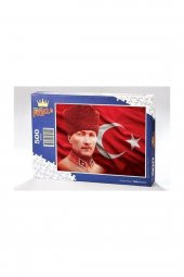 King Of Puzzle Atatürk Ahşap Puzzle 500 Parça (TR08D) - 2