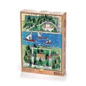 King Of Puzzle Türkiye Minyatürleri - Çanakkale - Nusret Çolpan Ahşap Puzzle 1000 Parça (ts11-m) - 3