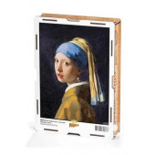 King Of Puzzle İnci Küpeli Kız  Johannes Vermeer Ahşap Puzzle 1000 Parça (KR01M) - 1