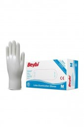Muayene Eldiven Medium Pudralı Lateks 100lü Paket - 1