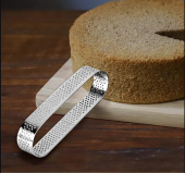 Narkalıp Oval Delikli Tart Kalıbı 4 Lü 12x4cm - 3