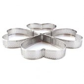 Narkalıp Delikli Kalp Modeli Tart Kalıbı  4 lü thumbnail 2