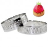 Narkalıp Yuvarlak Delikli Tart Kalıbı 2 li En 10CM - 2