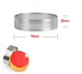 Narkalıp Kare,Yuvarlak Üçgen Delikli Tart Kalıbı 6 Lı thumbnail 4