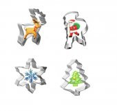 Narkalıp Yılbaşı Kurabiye Kalıbı 4 Lü  Takım Model-N-01 thumbnail 1