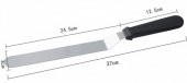 Narkalıp Eğik Pasta Sıvama Spatula  25CM - 6