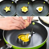 Narkalıp Kalp,Yuvarlak,Araba,Yıldız Omlet Ve Krep Pişirme Kalıbı - 4