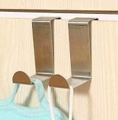 Narkalıp Paslanmaz Çelik Dolap ve Çekmece Kapı Üstü Metal Kanca Askı - 4lü Set - 3