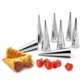 Korne Kalıbı Torpil Huni Tatlı Kalıbı 16 Adet 12cm - 1