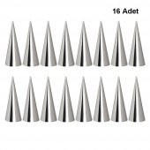 Korne Kalıbı Torpil Huni Tatlı Kalıbı 16 Adet 12cm - 3