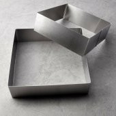 Narkalıp Kare Kek Kalıbı 3 Li Set Derinlik 8cm thumbnail 4