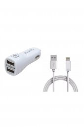 Powerway X-777 2.1a Iphoe Çift Girişli Araç Hızlı Oto Çakmaklık Kablo - 1