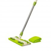 Piev Microfiber Sihirli Teleskopik Yer Duvar Cam Temizlik Mop Yedek Bezli Yeşil - 3