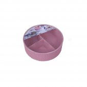Piev 3 Bölmeli Dikiş ve Takı Kutusu Pembe - 3