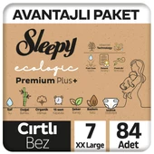 Sleepy Ecologic Premium Plus Avantajlı Paket Bebek Bezi 7 Numara Xxlarge 84 Adet thumbnail 1