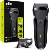 Braun 3 Serisi 300 Bt Blk 3’Ü 1 Arada Kuru Kullanım Kablosuz Tıraş Makinesi - 5
