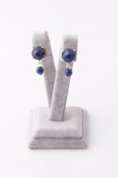 Lapis Lazuli Doğal Taş Küpe - 2